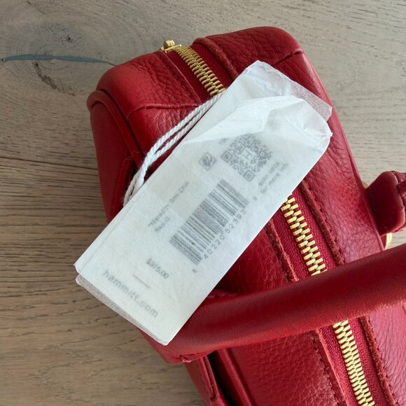 Hammit Red Meredith sml Leather Shoulder Bag - Picture 4 of 5
